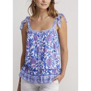 Vineyard Vines Hydrangea Floral Tank Top New Tag Size XL